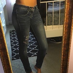 Distressed jeans
